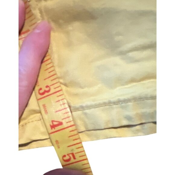 Patagonia Mens Yellow Funhoggers Shorts Yellow Pull-On 4" Cotton Trunks XL - Picture 2 of 7
